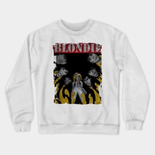 TEXTURE ART - BLONDIE ROCKBAND Crewneck Sweatshirt